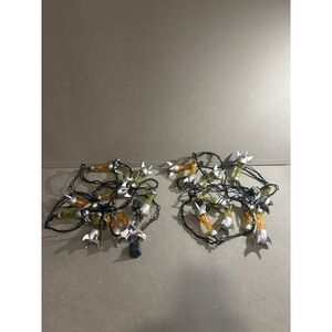 Vintage Molten Egg String Lights Lot Of 2 (read Description)‎
